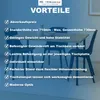 Tischbein 4er Set Schwarz matt Metall Ø60mm 710mm Produktbild-Vorschau 4