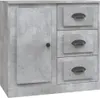 vidaXL Sideboard Betongrau 70x35,5x67,5 cm Holzwerkstoff Produktbild-Vorschau 2
