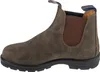 Side view of a brown leather Chelsea boot. Voir les images du produit