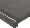 vidaXL Kopfteil mit Ohren Dunkelgrau 147x23x118/128 cm Samt Produktbild-Vorschau 6