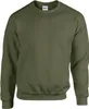 A plain studio shot of a green sweatshirt. Produktbild-Vorschau