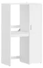 SoBuy Waschmaschinen-Schrank BZR231-W mit Türen und Schublade, weiß, moderner Hochschrank Anteprima dell’immagine prodotto