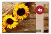 Abwaschbare Tischsets 4er Set Sommer Sonnen-Blumen Produktbild-Vorschau 1