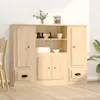 vidaXL Highboards 3 Stk. Sonoma-Eiche Holzwerkstoff Produktbild-Vorschau 1