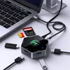 8 in 1 USB-Hub LCD Display Typ-C Dockingstation USB 3.1 Produktbild-Vorschau 2