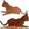 Metalldeko Figur Katze "Felix" | Gartendeko in Edelrost Produktbild-Vorschau 3