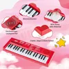 Kinderpiano, 37 toetsen, 8 ritmes, rood, met microfoon Productafbeelding-voorbeeld 4