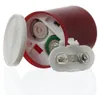 LED Mini Kerze/Grabkerze - H: 10cm/D: 6,1cm - Timer/Sensor - für Innen/Außen - bis 1200h - rot Produktbild-Vorschau