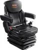 A black tractor seat with adjustable armrests and a suspension system is shown against a white background. Náhľad obrázku produktu