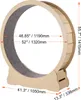 SucceBuy Roue d'exercice en bois pour chats, grand tapis Voir les images du produit 8