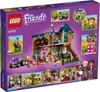 The back of a LEGO Friends 41721 Farm building set box, showing various play scenarios and details of the set. Produktbild-Vorschau