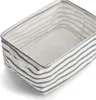 ZELLER Canvas Aufbewahrungsbox grau gestreift 36x25x18cm Produktbild-Vorschau 4