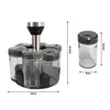 Gewürzhalter Organizer 360° für Gewürze – 6 Glasbehälter Produktbild-Vorschau 2