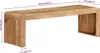 vidaXL TV stojan 110x33x33 cm z masívneho dreva akácie Náhľad obrázku produktu 6
