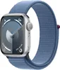 Apple Watch 9 GPS 41mm Silber Alu Winterblau Sport Loop Produktbild-Vorschau 1