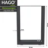 DIY 2er Set 30x43cm Tischkufen Bankkufen Stahl Grau Bankfuß Produktbild-Vorschau 4