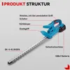 Akku-Heckenschere, Elektrisch Heckenschere 50 cm Produktbild-Vorschau 4