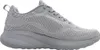A single gray Skechers Bobs Sport Squad Chaos women's training shoe is shown from the side against a white background. Voir les images du produit