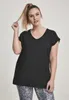 Urban Classics T-Shirt Damen Ladies Round V-Neck Extended Produktbild-Vorschau 1