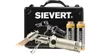 A Sievert soldering iron set with two gas cartridges and a black carrying case, presented on a white background. Voir les images du produit