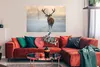 MuchoWow® Poster Hirsche - Natur - Winter 120x80 cm - Produktbild-Vorschau 2