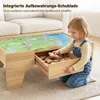 COSTWAY Tavolo per trenini in legno 3in1 per bambini, Anteprima dell’immagine prodotto 7