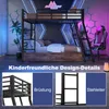 Merax Lit superposé 90x200 cm, lit d'enfant avec bureau, Voir les images du produit 9