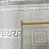 Designer Teppich Wohnzimmerteppich Mäander Muster grau Produktbild-Vorschau 8