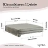 Lycce Bankauflage Deluxe Klemmkissen 1 Leiste, extra Produktbild-Vorschau 5
