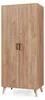 Kledingkast 'Norg', 191 x 80 x 52 cm, met 2 deuren, 1 Productafbeelding-voorbeeld 2