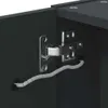vidaXL Spiegelschrank mit LED-Beleuchtung Schwarz 45x13x52 Produktbild-Vorschau 8