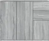 vidaXL Kredens szary Sonoma 91x29,5x75 cm Materiał Podgląd zdjęcia produktu 6