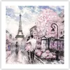 Poster - Poster ohne Rahmen - Paris Weg Illustration eiffle Produktbild-Vorschau 1