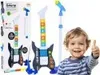 Bunte E-Gitarre für Kinder 3+ Mikrofon auf Ständer + Produktbild-Vorschau 9