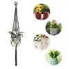 2er Set Makramee Blumenampel, Boho Deko Baumwollseil Produktbild-Vorschau 3