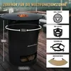 Komplettset - Multifunktionstonne mit 100cm Feuerplatte in Produktbild-Vorschau 5