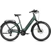 A studio shot of a green electric bicycle against a white background. Produktbild-Vorschau