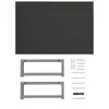 vidaXL Meble łazienkowe szare 60x40x16,3 cm Podgląd zdjęcia produktu 9