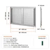 Edelstahl Grill-Zugangstür, 914 x 534 mm - Produktbild-Vorschau 7