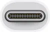 A close-up, front-facing view of an Apple Thunderbolt 3 (USB-C) to Thunderbolt 2 adapter. Produktbild-Vorschau