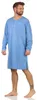 Herren Nachthemd langarm Sleepshirt; Blau M Produktbild-Vorschau 2