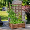 COSTWAY Blumenkasten mit Rankgitter, Pflanzkasten Holz, Produktbild-Vorschau 6