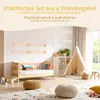 A child's bedroom with a bed, a teepee, and wall shelves. Náhľad obrázku produktu