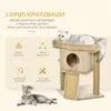 PawHut Kratzbaum 57 cm Kleiner Katzenbaum mit Katzenhöhle, Produktbild-Vorschau 4