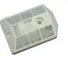 A white air filter for a chainsaw, shown on a white background. Produktbild-Vorschau