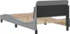 vidaXL Bettgestell "Dover" Hellgrau 100x200 cm Stoff Produktbild-Vorschau 6