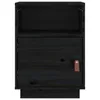 Nachttisch Schwarz 40x34x55 cm Massivholz Kiefer , Produktbild-Vorschau 5