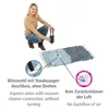 A woman is demonstrating how to use a vacuum storage bag with a hand pump. Náhľad obrázku produktu