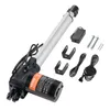 A linear actuator kit with accessories laid out on a white background. Podgląd zdjęcia produktu