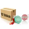 BigDean 12er Set Einmachgläser mit Deckel in rosa und Produktbild-Vorschau 1